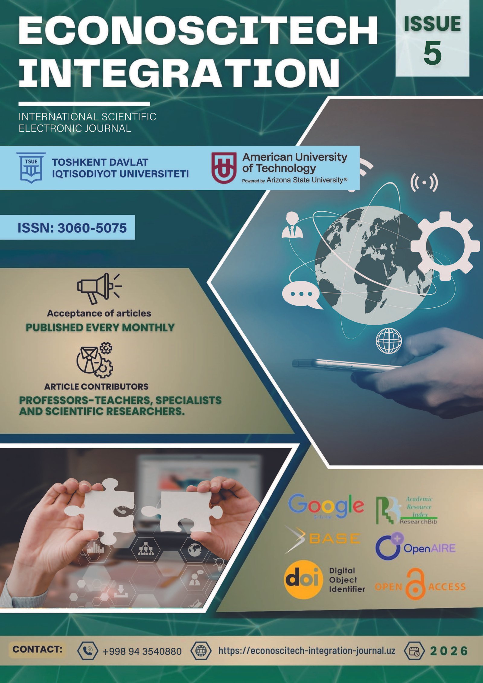 					View Vol. 3 No. 5 (2026): Social, economic, scientific and technical academic journal
				