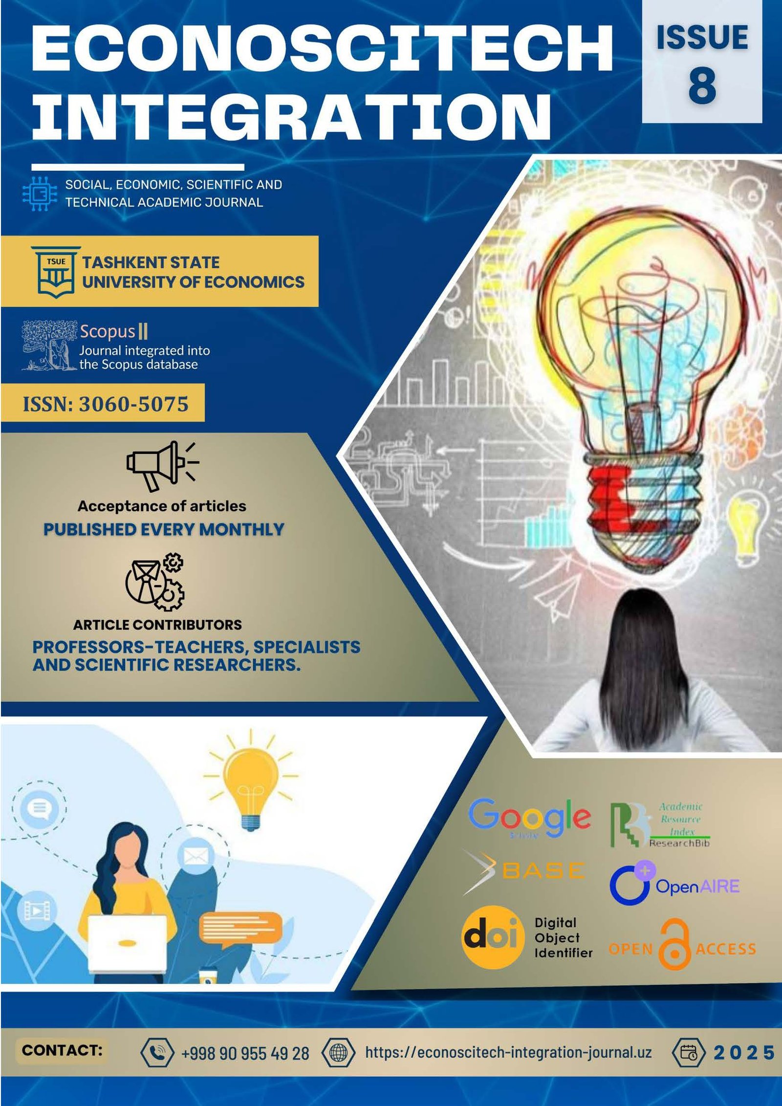 					View Vol. 2 No. 8 (2025): Social, economic, scientific and technical academic journal
				